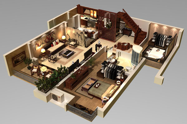 ���ʱ����ά���廧��Ч��ͼ