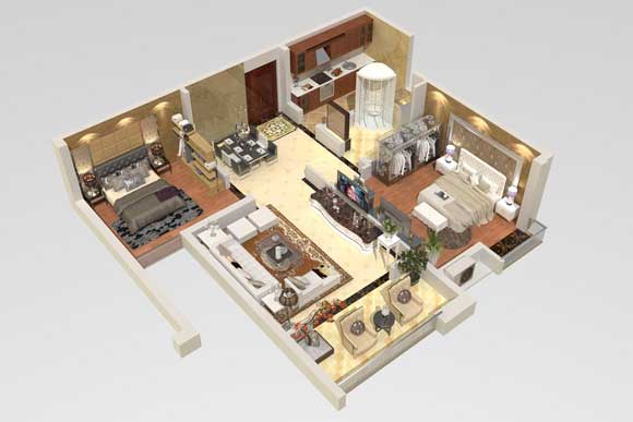 ���ʱ����ά���廧��Ч��ͼ